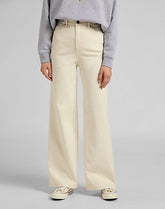 DAMSKIE SPODNIE JEANSOWE LEE STELLA A LINE ECRU L31SQHYJ 112107282